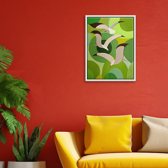 Flight of Dreams Birds | Serene Flying Bird Painting | Nature-Inspired Paintings