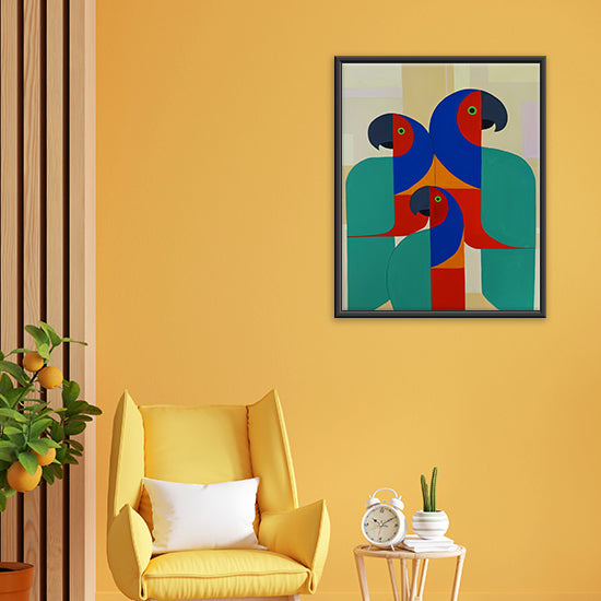 Talking Beauty Bird Art | Elegant Bird Painting | Handmade Bird Art