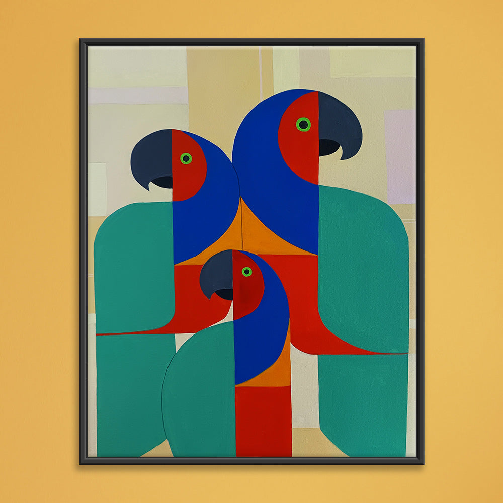 Talking Beauty Bird Art | Elegant Bird Painting | Handmade Bird Art