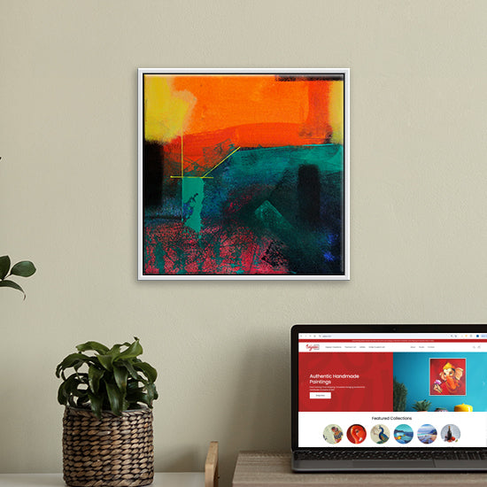 Blaze Lines Paintings | Contemporary Paintings | Modern Abstract Handmade Painting