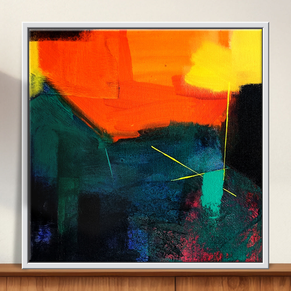 Solar Glow Paintings | Contemporary Paintings | Modern Abstract Handmade Painting