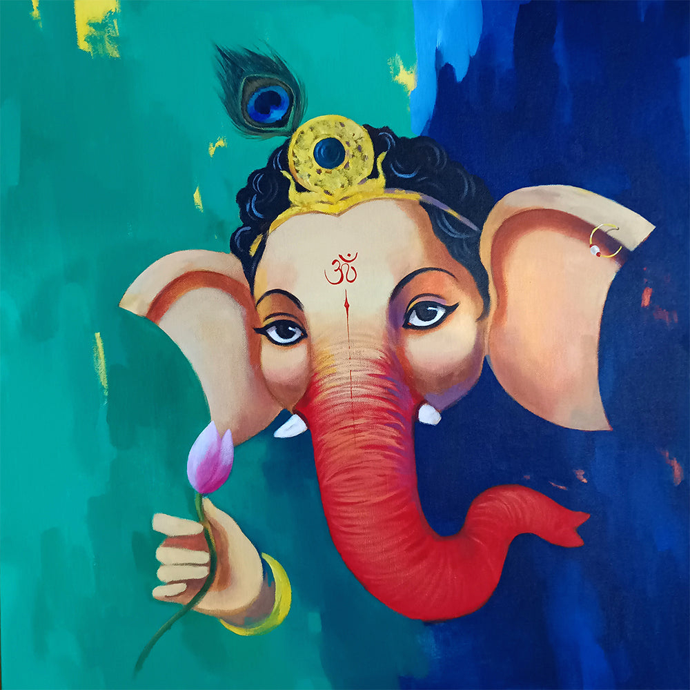 Vigneshwara | Wall Art of the Lord of Obstacles for Home Décor