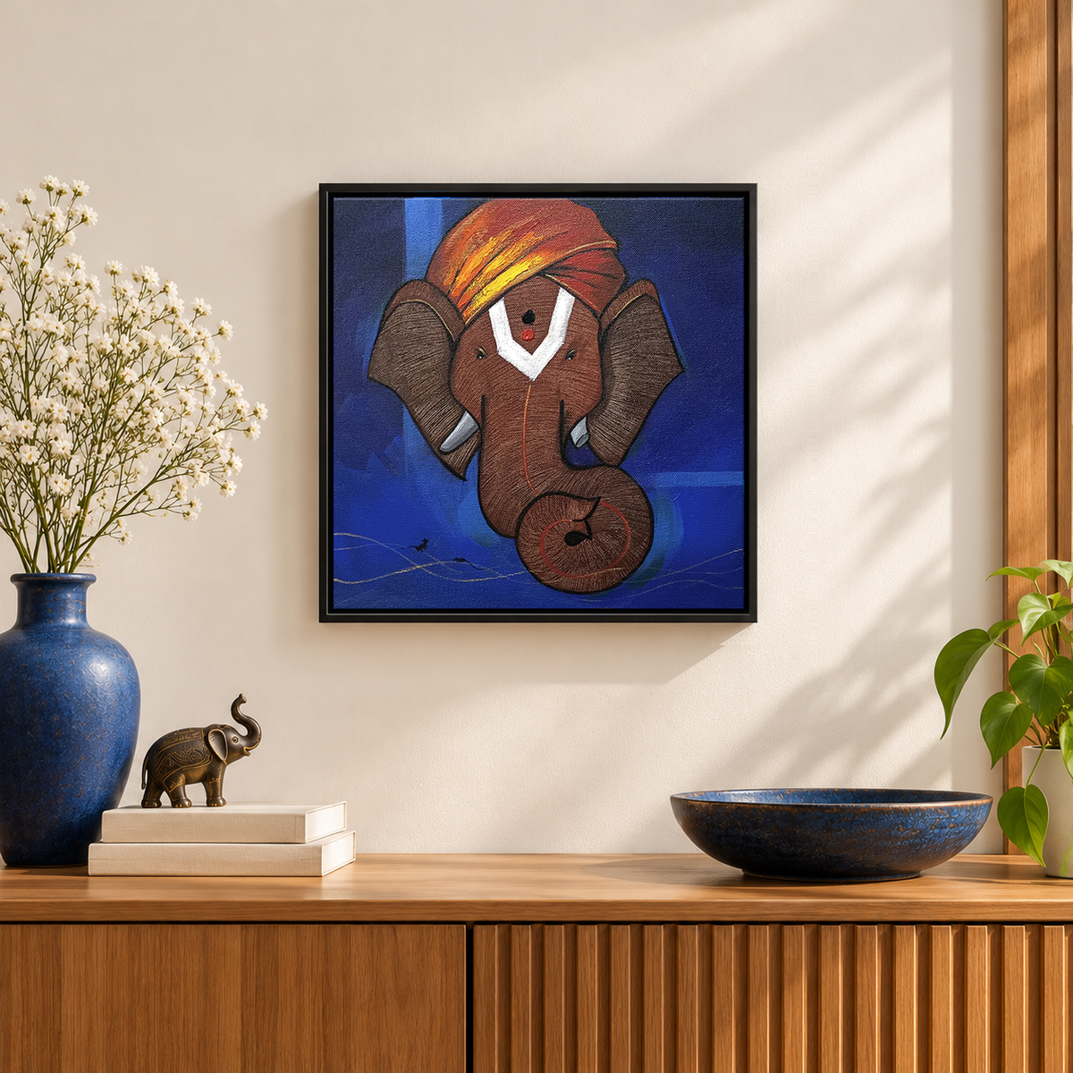 Royal Vinayaka | Contemporary Ganesha Painting by Sajaao