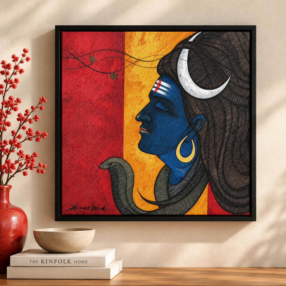 Shiva in Stillness | Lord Shiva Delicately Rendered Painting
