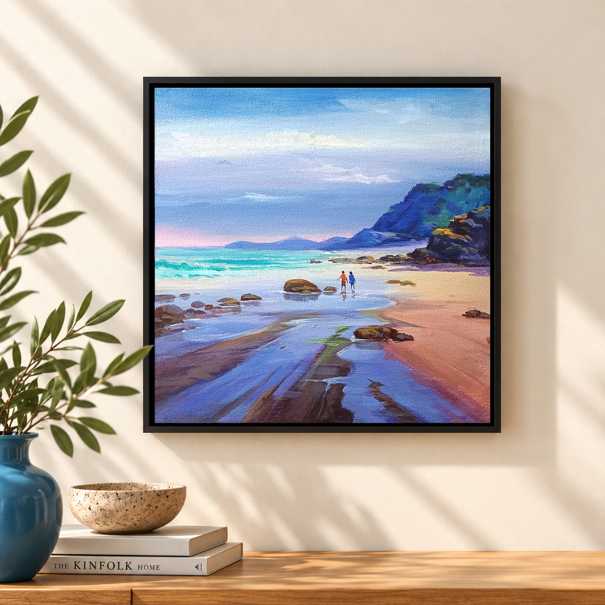 Coastal Reverie | Seascape Landscape Painting by Sajaao