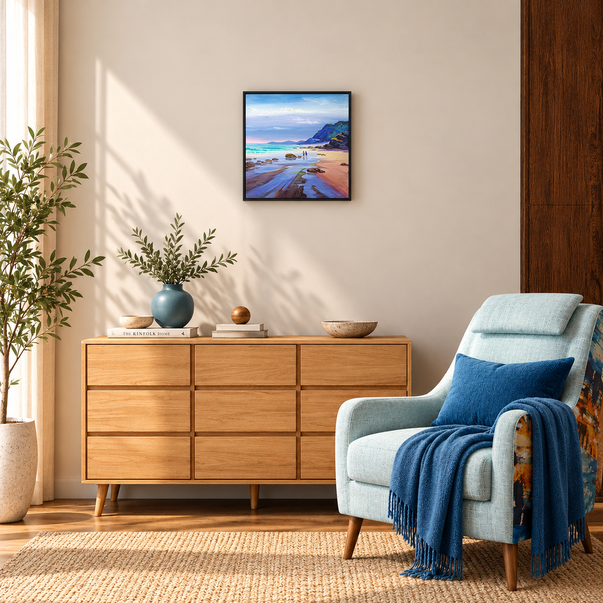 Coastal Reverie | Seascape Landscape Painting by Sajaao