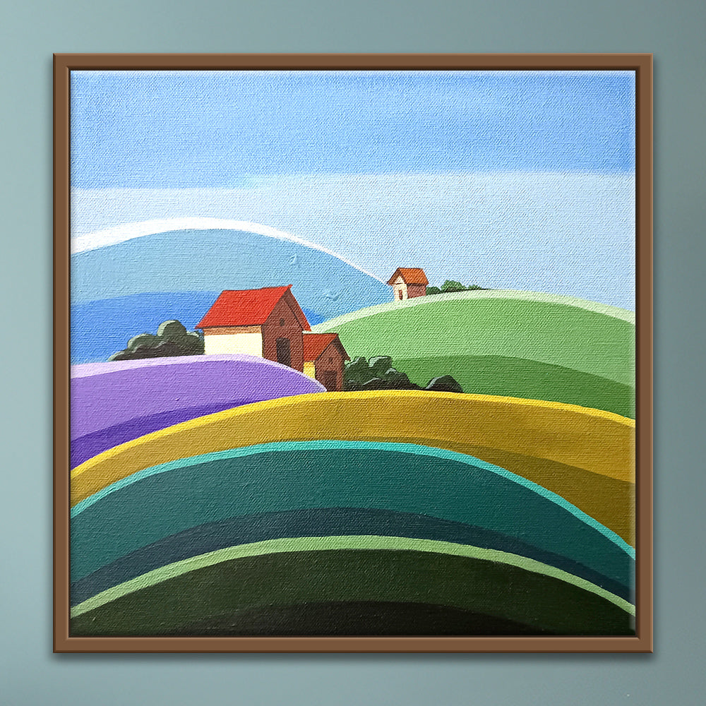 Whispers of the Valley | Serene Valley Canvas for Mindful Interiors