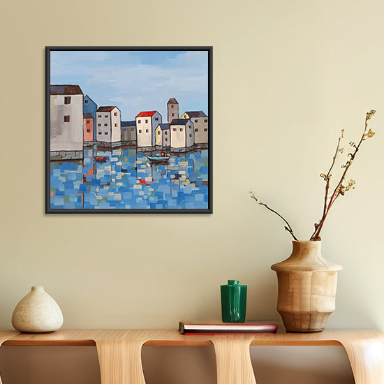 Water Beneath Color | Vibrant Abstract Water Painting for Dynamic Décor