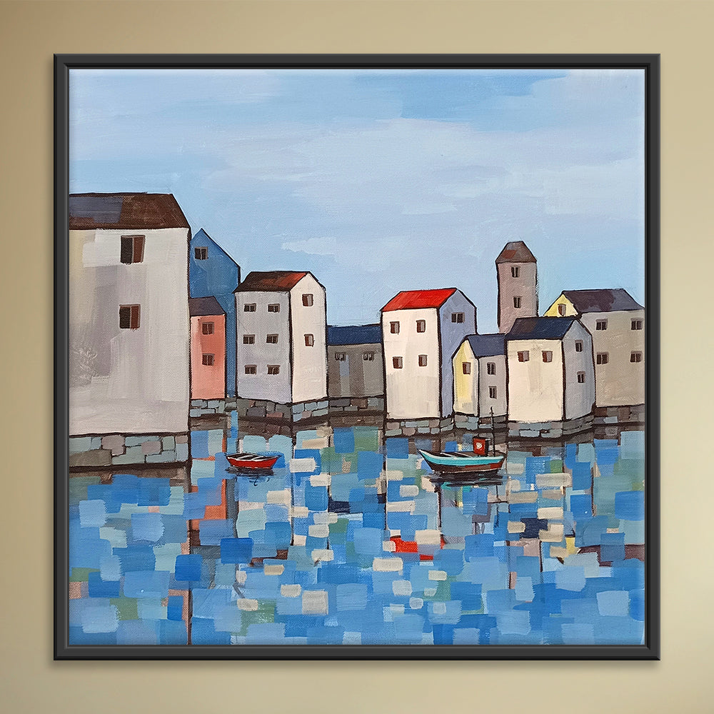 Water Beneath Color | Vibrant Abstract Water Painting for Dynamic Décor
