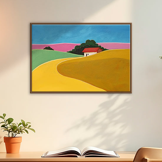Sunfields | Original Landscape Canvas Capturing Radiant Sunlight
