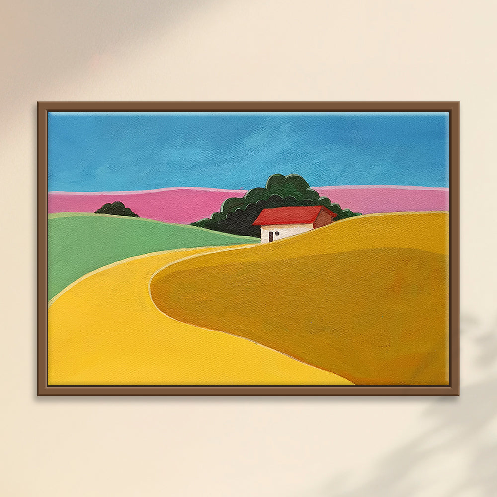 Sunfields | Original Landscape Canvas Capturing Radiant Sunlight