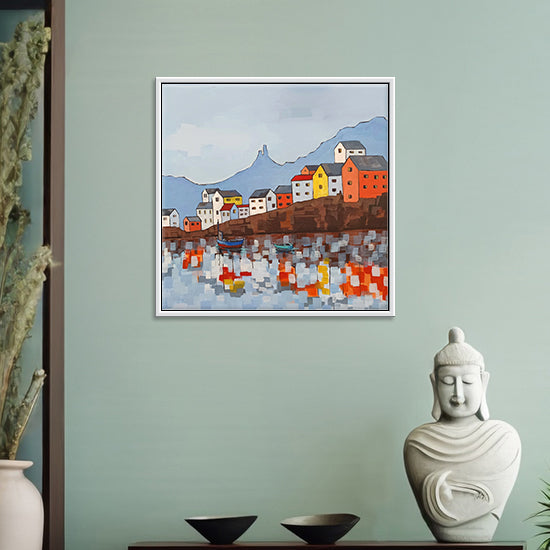 Urban Ripple | Original City Vibes Painting with Ripple Effects