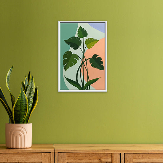 When Leaves Remember | Subtle Botanical Canvas with Emotional Depth