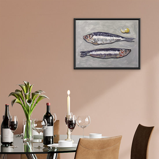 Sour & Sea Painting | Ocean & Flavor-Inspired Canvas for Food Spaces | Vibrant Realism Handmade Painting