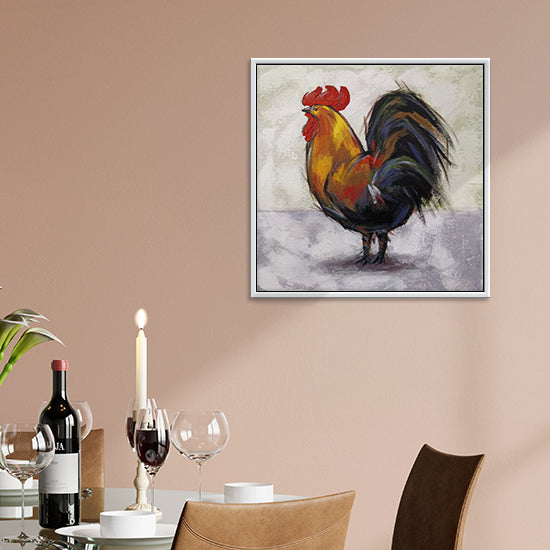 Crowned with Dawn Art | Elegant Bird Art | Colourful Bird Wall Art
