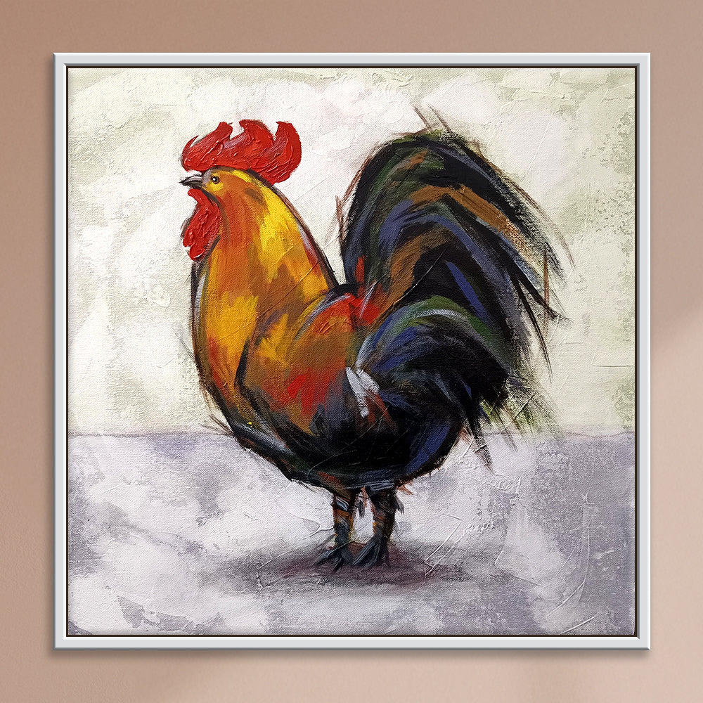 Crowned with Dawn Art | Elegant Bird Art | Colourful Bird Wall Art