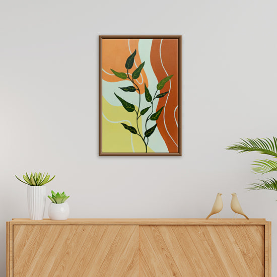 Leaf it to Me | Fun Leaf-Themed Painting for Casual Interiors