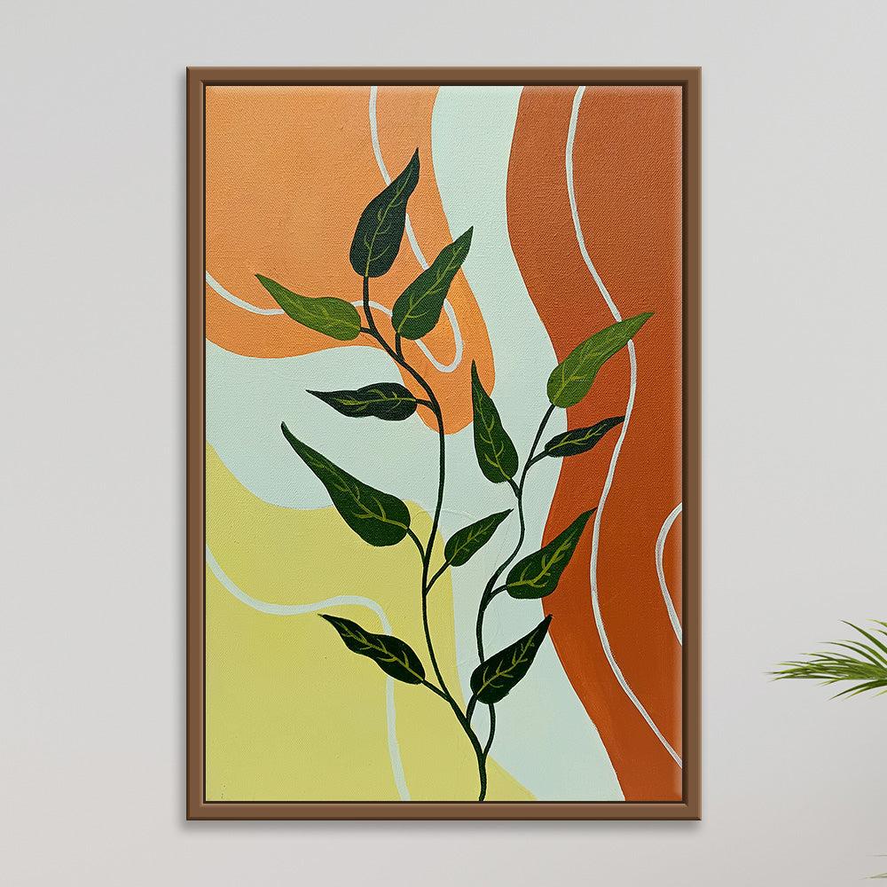 Leaf it to Me | Fun Leaf-Themed Painting for Casual Interiors