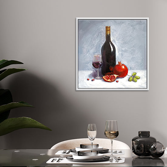 Notes of Crimson | Deep-Toned Still Life Art for Dining & Living Spaces