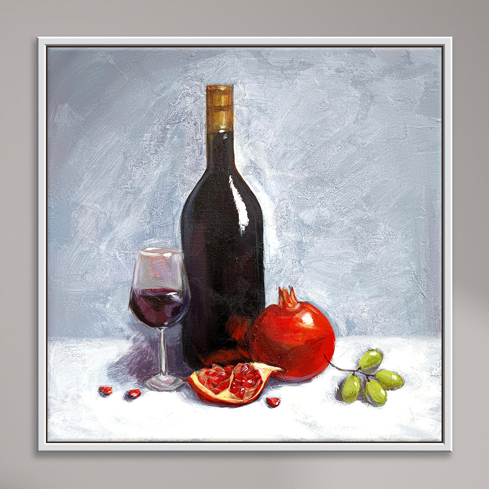Notes of Crimson | Deep-Toned Still Life Art for Dining & Living Spaces