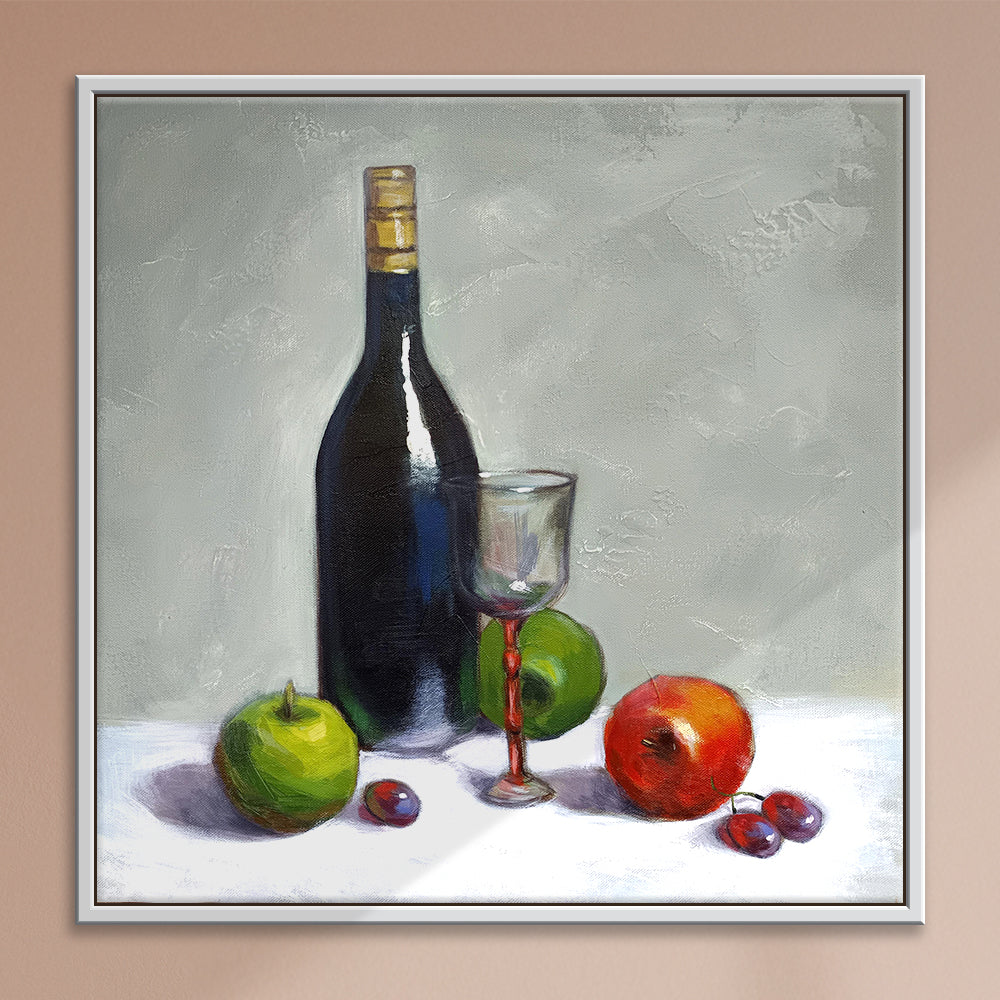 The Waiting Glass | Serene Glass-Themed Art for Peaceful Wall Décor