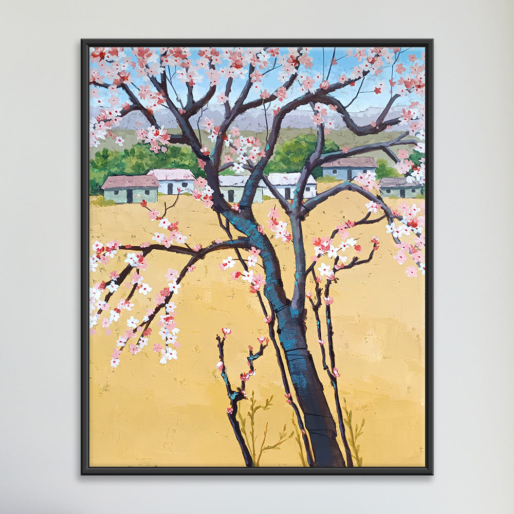 The Pink Bloom | Serene Handmade Artwork Featuring Pink Florals