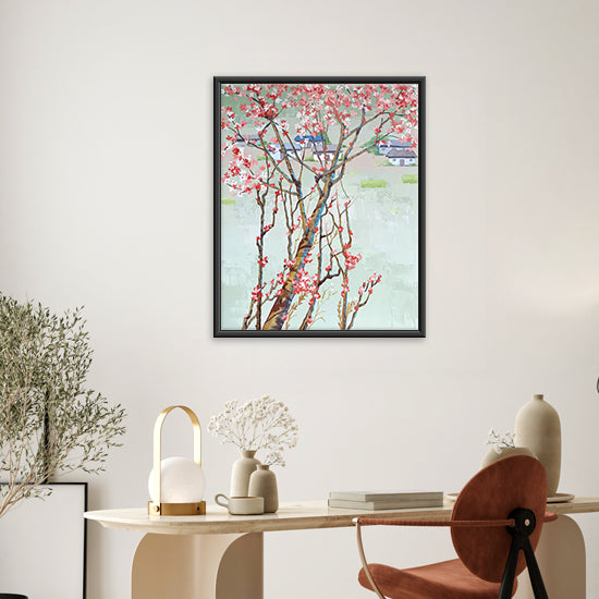 Crowned in Pink Paintings | Floral-Inspired Nature Art for Elegant Wall Décor