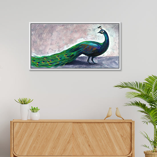 The Peacock's Pride Art | Vibrant Wall Art Reflecting Peacock Grandeur