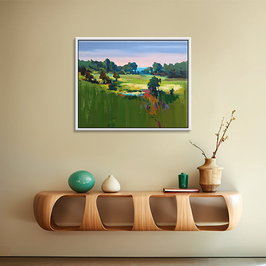 Breathe in Nature | Calming Forest & Serene Handpainted Canvas Art