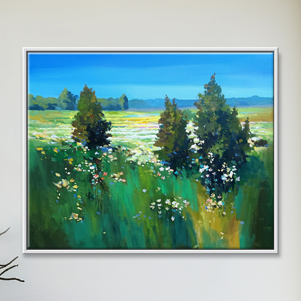 Whispers of Nature | Original Landscape Painting | Serene Handpainted Canvas Art