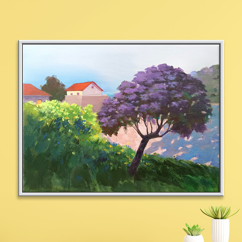 Original Nature Painting | Scenic Landscape Art | Serene Forest & Landscape Wall Décor