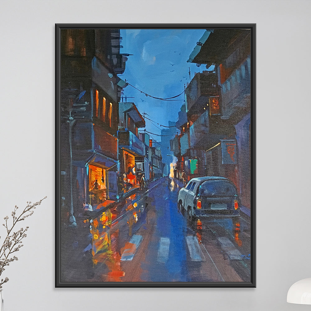 Midnight Symphony Art | Tranquil Handmade Art Inspired by the Nigh