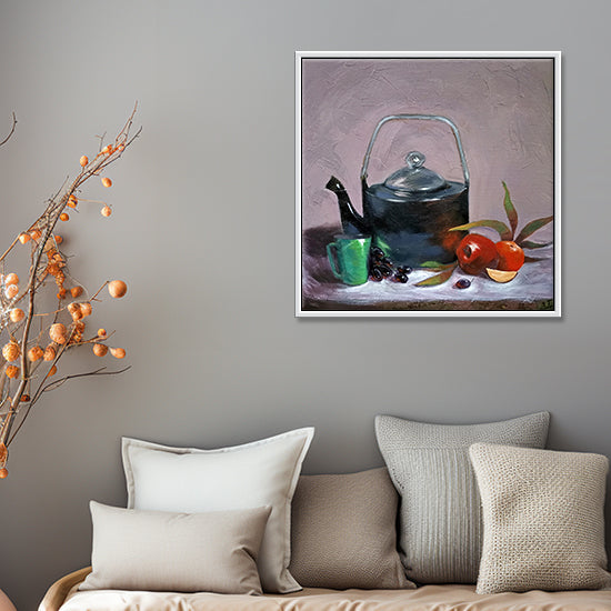 Tea and Tranquility | Serene Beverage-Themed Wall Art for Home & Café