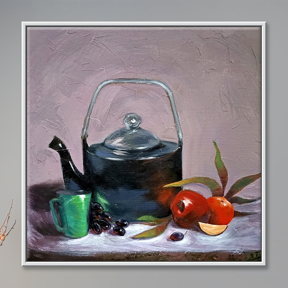 Tea and Tranquility | Serene Beverage-Themed Wall Art for Home & Café