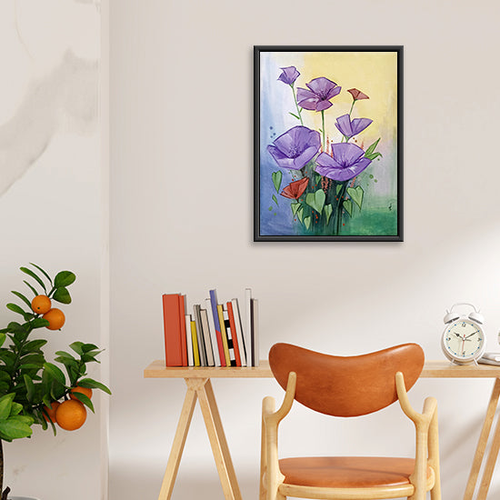 Brushes of Blossom Floral Painting | Purple Bouquet | Handmade Floral Masterpiece Canvas Painting