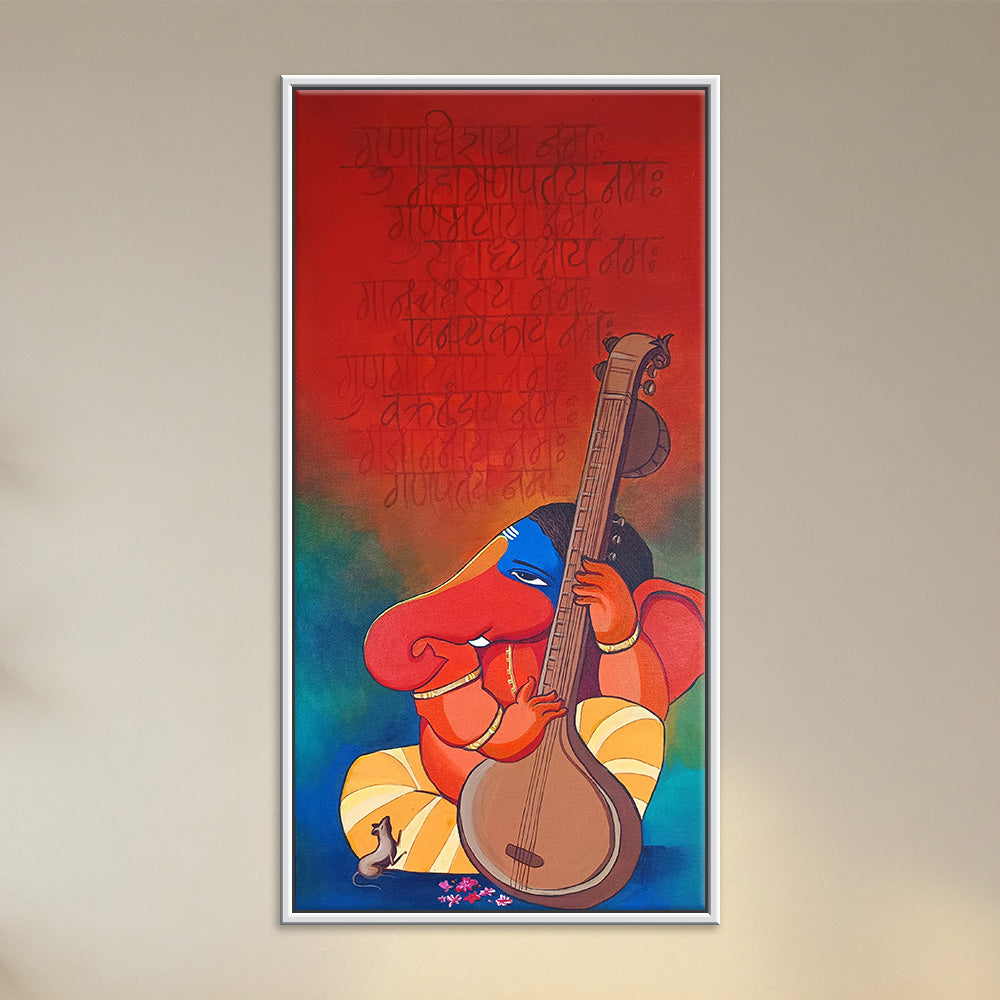 Ganesh Vandana | Devotional Ganesha Art for Home Mandir & Walls
