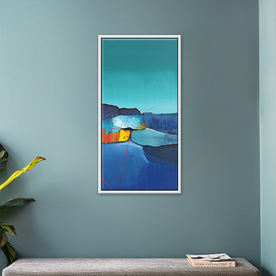 Abstract The Quiet Collision | Modern Dynamic Abstract Painting