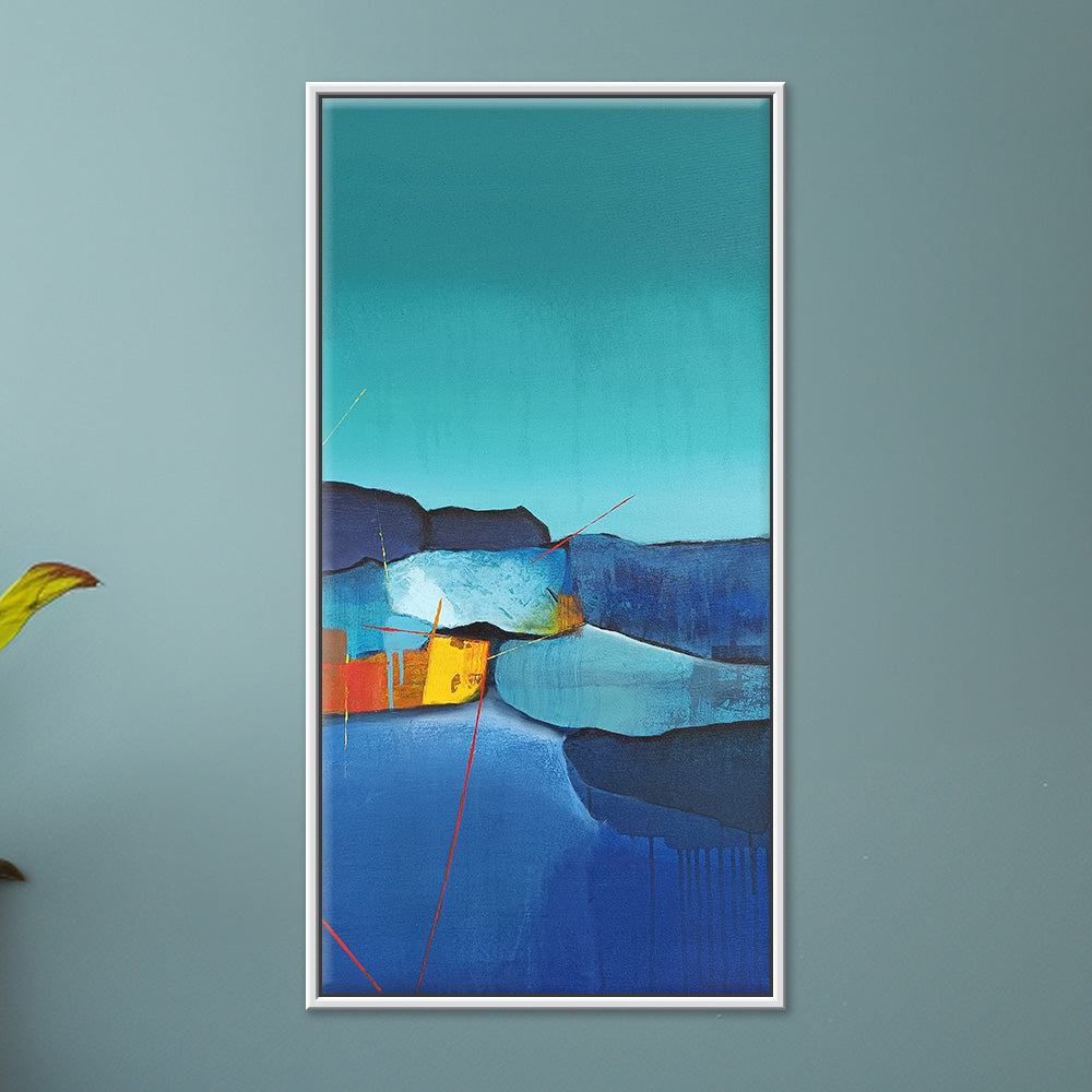 Abstract The Quiet Collision | Modern Dynamic Abstract Painting