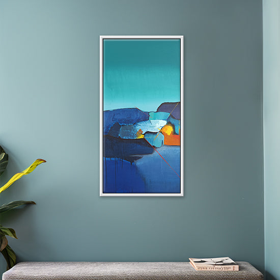 Abstract The Quiet Collision 2 | Modern Dynamic Abstract Painting