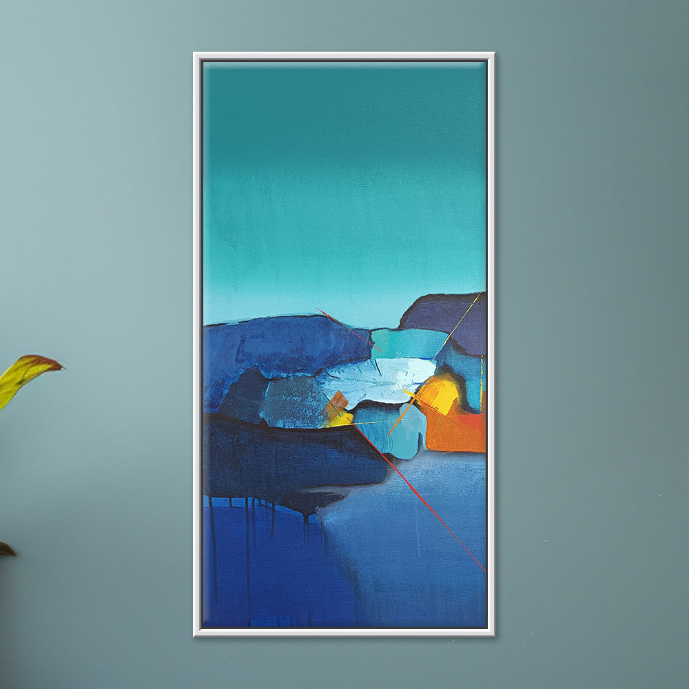 Abstract The Quiet Collision 2 | Modern Dynamic Abstract Painting