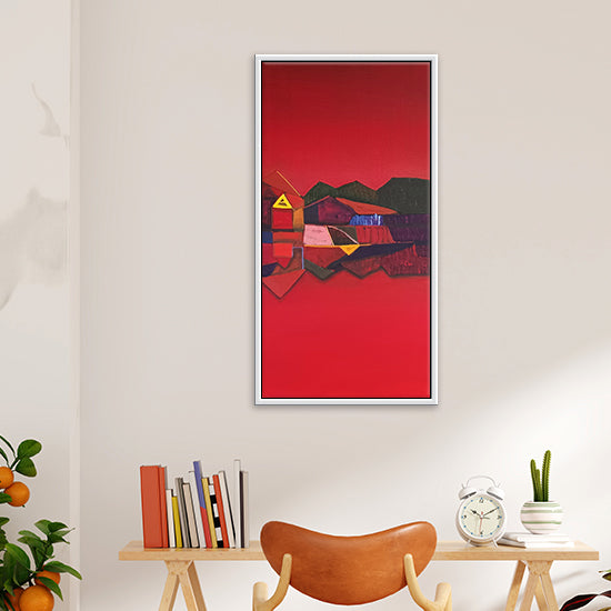 Scarlet 2 Abstract Paintings | Abstract Scenery Painting