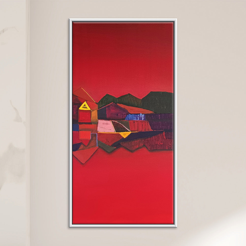 Scarlet 2 Abstract Paintings | Abstract Scenery Painting