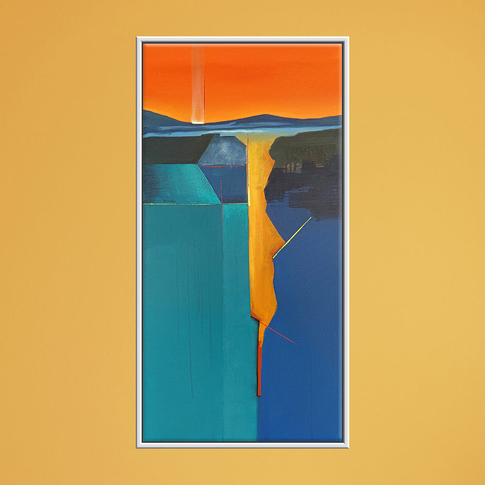 Tangerine Grove Abstract Art | Modern Canvas Abstract Painting