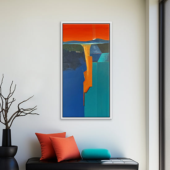 Tangerine Grove 2 Abstract Art | Modern Canvas Abstract Painting