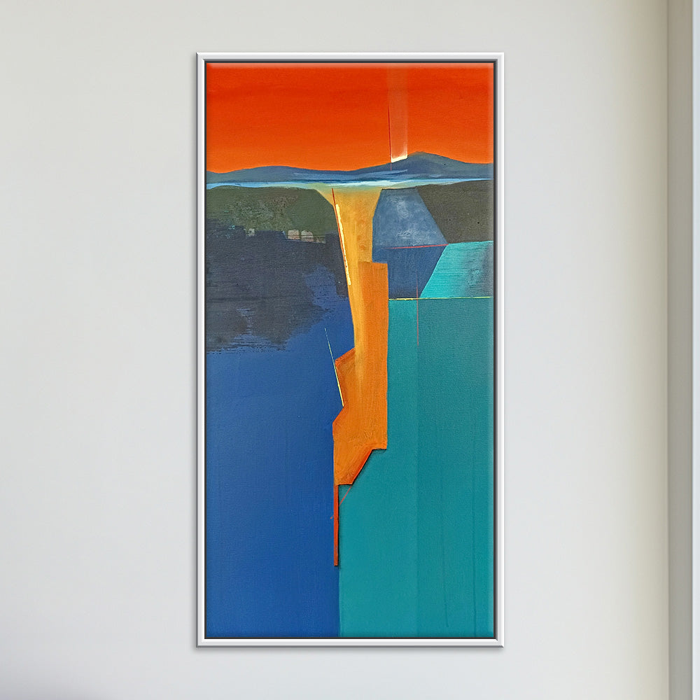 Tangerine Grove 2 Abstract Art | Modern Canvas Abstract Painting