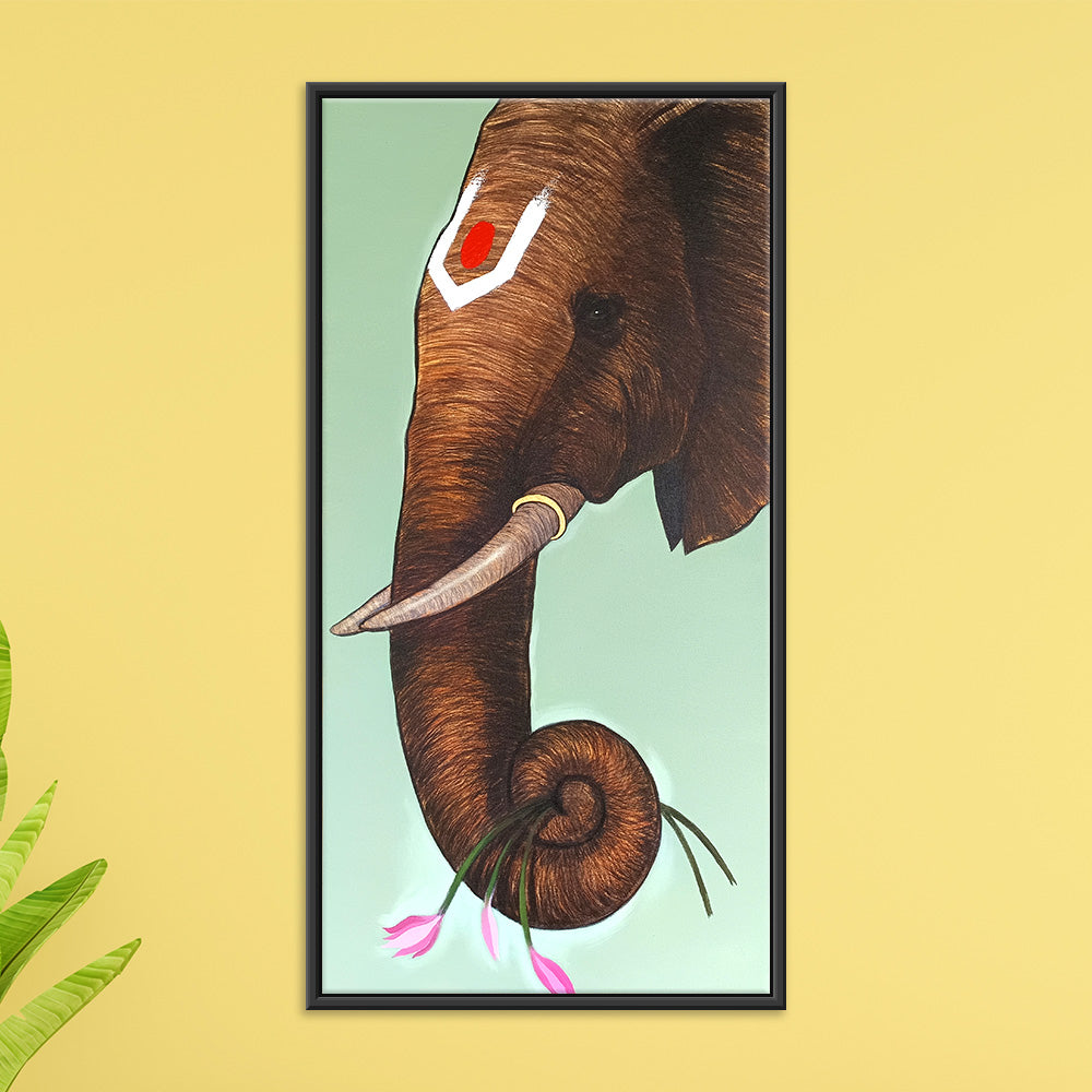Intricate Elephant Art | Intricate Elephant Canvas | Heritage-Inspired Décor
