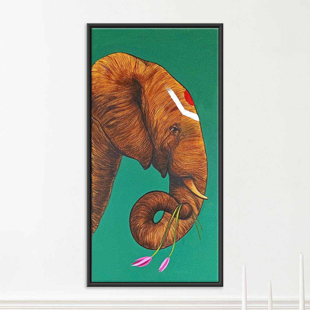 Indian Elephant  Art| Indian Elephant Canvas | Modern Handmade Paintings