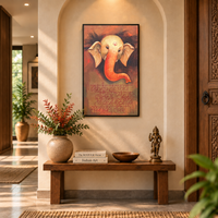 Ganesha Stotra | Ganesha with Sanskrit Script Painting by Sajaao - Image 2