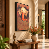 Ganesha Stotra | Ganesha with Sanskrit Script Painting by Sajaao - Image 4