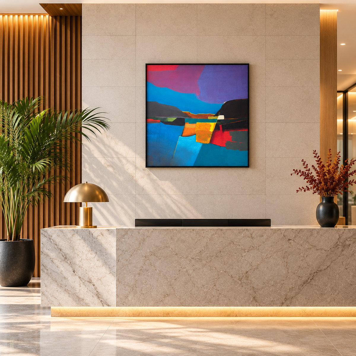 Crossroads of Color | Abstract Colour Painting by Sajaao